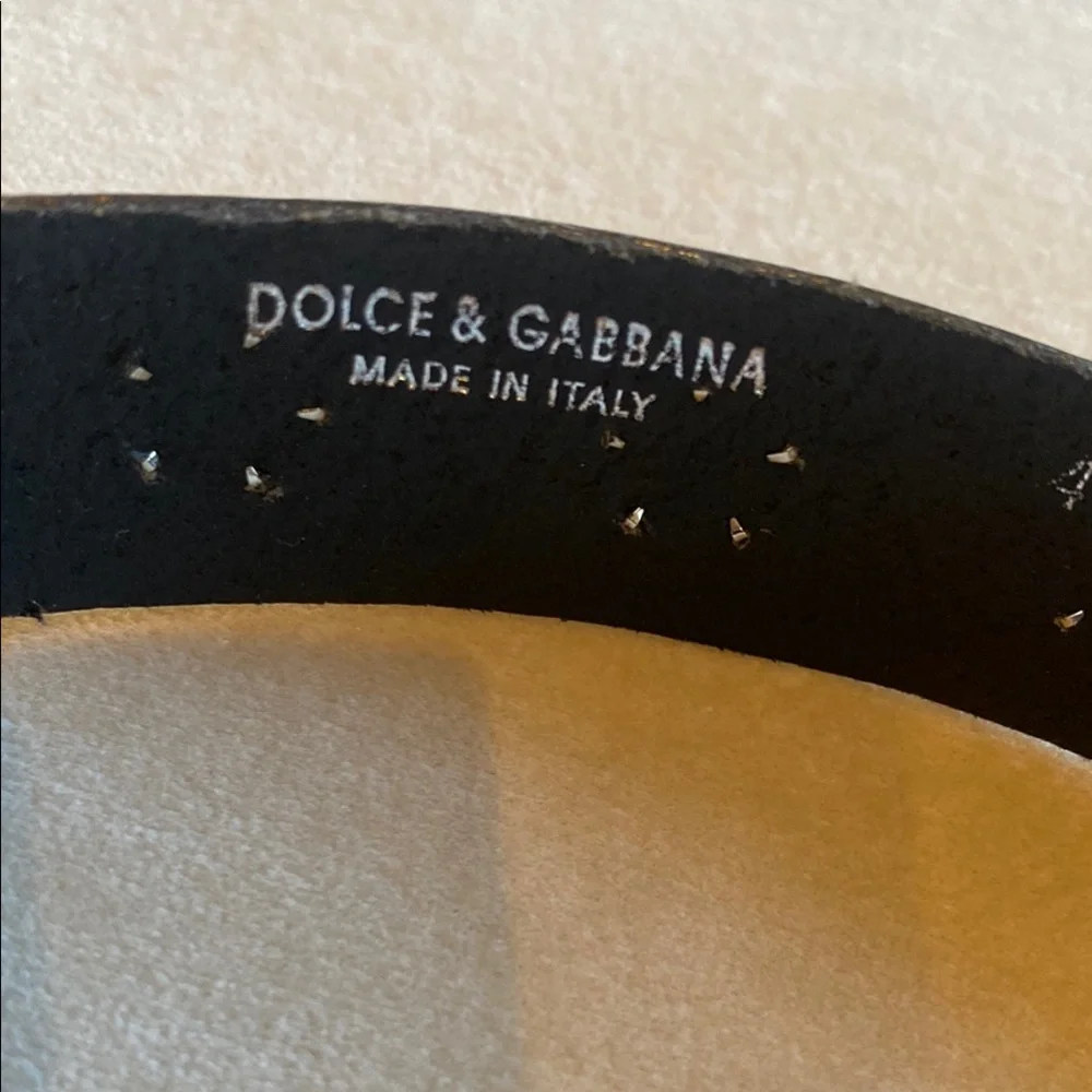 Dolce & Gabbana Black Studded Belt - Picture 3 of 8